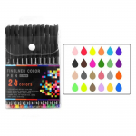 12/24/48/60/100 v&auml;rvide peeneteraline v&auml;rvipliiatsi komplekt 0,38 mm v&auml;rviline sketch-joonistuspliiats, peene otsaga marker, mis sobib suurep&auml;raselt ajakirja m&auml;rkmete tegemiseks 24pcs