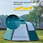 Matkatelk v&auml;ljas kaasaskantav kokkupandav telkimisvarustus pikniku rand &ouml;&ouml;bimine automaatne paksendatud vihmakindel 240*210*135cm