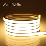 Ultra Bright 24V COB neoonvalgus LED riba PIR liikumisanduri l&uuml;litiga 320leds/m veekindel neoon lintlamp 3000K 4000K 6000K 4 m