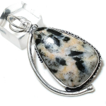 Natural Chrome Diposite Gemstone 925 Sterling Silver Gift Pendant 2.36 l8t23