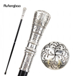 Valge lilleline jalutuskepp mood Dekoratiivne jalutuskepp Gentleman Elegant Cosplay jalutuskepi nupp Crosier 90cm