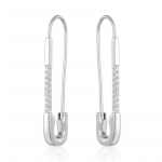 H&otilde;bedase v&auml;rvi mikroinlay Tsirkoon Pin Piercing Rippuvad k&otilde;rvar&otilde;ngad naistele Moodsas stiilis isikup&auml;ra peoehted