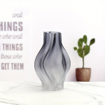 1 tk Euroopa stiilis hele luksuslik mattklaasist vaas ebakorrap&auml;rase kujuga abstraktne lillevaas keskosade jaoks Moodne esteetiline kontorilaud riiul Decor Va