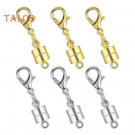 6/12 tk Magnetne kaelakee klamber DIY Ehted Kaelakeede Pikendaja K&auml;ev&otilde;ru Kinnitus Messingist Homaar Pann Eakate Abimees C