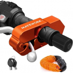 Motorcycle Lock Anti Theft Heavy Duty, Motorcycle Handlebar & Brake Lock with Helmet Lock, Bike Lock, Universal for All Bike Scooter Motorcycle