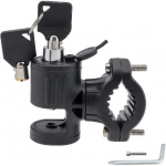 Motorcycle Helmet Lock,Aluminum Alloy Iron Safety Lock Hook Parcel Or Luggage Rack Suitable 7/8 Inch/22 mm Handlebar