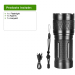 100W 9000mAh &uuml;liv&otilde;imas laetav taskulamp, pikamaa suure v&otilde;imsusega LED-taskulambid taskulamp LED-latern built in batteries must