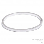 Yhpup 60mm veekindel 316L roostevabast terasest &uuml;mmargune sile k&auml;ev&otilde;ru naiste minimalistlik 18k kullav&auml;rvi tekstuuriga v&otilde;lu ehted