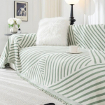 Triibulise Prindiga Diivanikate R&auml;tik Uus Diivanipadi Laisk &Uuml;hes T&uuml;kis Nelja Hooaja Universaalne &Scaron;enill Must Valge Tekk Vaip 180X130cm