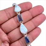 Looduslik Larimar, K&uuml;aniit V&auml;&auml;riskivi 925 Prooviga Sterlingh&otilde;be K&auml;ev&otilde;ru S.8 U0b15