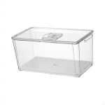 K&uuml;lmkapp Organisatsioon S&auml;ilituskast Taignakonteiner &otilde;hukindel kaas Korduvkasutatav sahver k&ouml;&ouml;gikarp jaoks 33x16.5x15cm