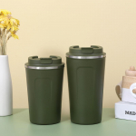 Termoskruus 304 roostevabast terasest kohvikruus, lihtne v&auml;litass meestele ja naistele kaasaskantav autokruus 350ml roosa