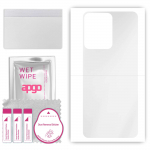 apgo Ultra Clear Protective Skin Sticker for the back compatible with Vivo Y77E, Wrap Film, Hydrogel Film, Flexible, Soft TPU with positioning layer e