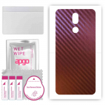 apgo skin sticker film foil vinyl for the BACK compatible with LG K40, scratch-resistant, easy to install - Carbon Chameleon CAKA5