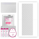 apgo Protective Skin Sticker for the back compatible with Huawei Mate Xs, Wrap Film, Foil, Vinyl - Pattern Transparent Carbon