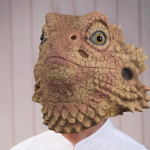Sisaliku mask, Halloweeni maski mask, kost&uuml;&uuml;mide kleidi rekvisiit, loomapea mask, roomajate mask