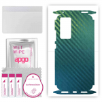 apgo Protective Skin Sticker for the back+sides compatible with Xiaomi 12, Full Wrap Film, Foil, Vinyl - Pattern Carbon Chameleon CAKA1