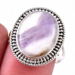 Looduslik Tiffany kivi v&auml;&auml;riskivi 925 prooviga h&otilde;bedast ehted s&otilde;rmus S.8 d6R25