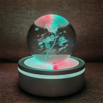 Kristallkuuli &ouml;&ouml;tuled H&otilde;&otilde;guv planeet Galaxy Astronaut 3D RGB Kuu laualamp Atmosf&auml;&auml;rilamp Lauakaunistused Lastele kingitused