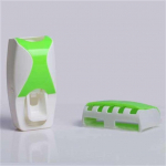 Automaatne laisk hambapasta dosaator 5 hambaharja hoidik, pigistaja vannitoariiuli tarvikud must