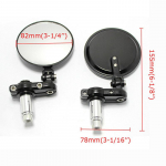 Universaalsed mustad mootorratta 7/8 kokkuklapitavad lenkstangi otsapeeglid 22 mm juhtraudadele Ducati Monster 821 696 795 796 jaoks