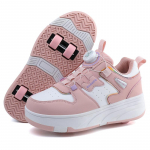 TUINANLE ratastega tossud Rulluisud Kingad Poisid T&uuml;drukud Lapsed Lapsed Sport 4 Rulluisud Saapad 39 roosa