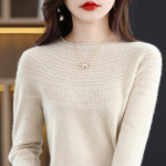 Naiste rullitud &auml;&auml;rega &uuml;mara kaelusega kampsun, Qinghe ka&scaron;miir, 30% ka&scaron;miir 70% vill, talvine kootud pullover s&uuml;giskampsun ka&scaron;miirkampsun XXL merelaine