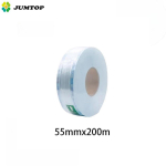 200M/rull hambasteriliseerimiskott indikaatoriga spetsiaalse rulliga &uuml;hekordselt kasutatav autoklaavi pakkekott suukaudse toote sulgemiseks 55mmX200m sinine