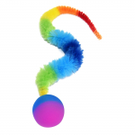 Suure h&uuml;ppepalliga h&uuml;plev pall Caterpillar Cat Teaser Tarvikud Interaktiivne lemmiklooma m&auml;nguasi One Size