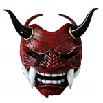 Jaapani Hannya Oni mask, Evil De-mon Mon-ster kogu n&auml;o lateksmask meestele One Size