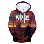 Populaarne m&auml;ng Red Dead Redemption 2 kapuutsiga 3D prindiga Meeste t&auml;navar&otilde;ivad, moer&otilde;ivad, suures suuruses laste kapuutsiga dressipluus, unisex topid XL
