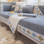 Luksuslik &scaron;enill-diivani kate elutuppa Tugev libisemisvastane diivanir&auml;tikute diivanikatted Tikitud laia servaga Diivanimatt istmepadi Home 70x70cm 1pcs