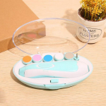 Baby Electric k&uuml;&uuml;netrimmer Kid k&uuml;&uuml;nelakimise t&ouml;&ouml;riist Baby Care Multifunktsionaalne k&uuml;&uuml;nel&otilde;ikur imikute manik&uuml;&uuml;ri komplekt sinine