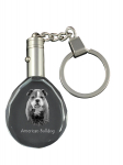 American Bulldog, Old Country Bulldog - pendant with a photo of a dog, crystal key ring in a gift box, a unique gift by Art-Dog