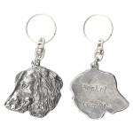 Dachshund Wire-haired, Wiener dog, Badger dog IV - Silver-plated dog pendant, handbag decoration, backpack pendant by Art-Dog brand