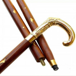 K&auml;epide Messing Puidust Kepp Jalutuskepp Vanaaegne Meeste Kingitus Steampunk Kokkupandav Kepp Poleeritud Messing