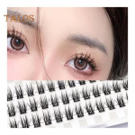 1 komplekt kunstripsmete klastrite loomuliku v&auml;limusega kohev korduvkasutatav naiste individuaalne kunstripsmete pikendamise lava Performance peomeigit&ouml;&ouml;riistad A