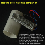 &Otilde;hukanal Vilgukivist isolatsioonipaber isoleerpaber k&otilde;rgele temperatuurile vastupidav pehme vilgukivist paber kuumutusp&uuml;stoli tarvikud valge