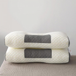 Emakakaela selgrool&uuml;li kaitsev spaapadi &ndash; paar magamisabiks, massaažiks, mittedeformeeruv s&uuml;damik Ultra-low pillow, 730g