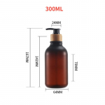 500 ml seebi dosaator paksendatud korduvt&auml;idetav &scaron;ampooni pumba pudel seebipumba paak k&auml;tepesu vannitoa tarvikud 300ml-set1
