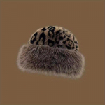 Talvise leopardimustriga soe pl&uuml;&uuml;sist pullover-m&uuml;ts meeste ja naiste retropaksendatud k&uuml;lma k&otilde;rvakaitsega kuppelm&uuml;ts kohv