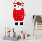 Christmas Advent Calendar Decoration Count to Hanging Xmas Gift for Door Party Santa