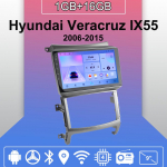 Autoraadio Android Auto Carplay Hyundai Veracruz IX55 2006-2015 jaoks Multimeediam&auml;ngija Peaseade Stereo GPS Navigatsioon BT WIFI 1+16GB 1+16GB