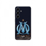 Coque - Maniacase - Samsung Galaxy S24 - OM logo - Bleu et dor&eacute; - Souple