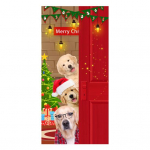 J&otilde;uluukse b&auml;nneri kaunistus J&otilde;uluvana uksekate H&auml;id j&otilde;ule uut aastat