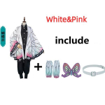 Anime Demon Slayer Kimetsu No Yaiba Tanjirou Kamado Nezuko Cosplay Naiste ja Meeste Kimono Cosplay Kost&uuml;&uuml;mide Halloweeni komplektid 110cm