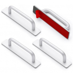 4 tk kleepuva kapi k&auml;epidemed, ilma puurimiseta, lihtne paigaldus, riidekapp, sahtel t&otilde;mbab m&ouml;&ouml;bli riistvara h&otilde;be