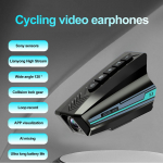 Mootorrattakiivri Bluetooth-intercom-peakomplekt veekindel h&auml;&auml;ljuhtimisega traadita praktiline r&auml;&auml;kimispeakomplekt 1080P HD-kaameraga