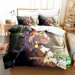 Vocaloid voodipesukomplekt, &uuml;heinimesevoodi, kaheinimesevoodi, &uuml;lisuur kaheinimesevoodi T&auml;iskasvanutele lastele Magamistoa tekikotid 3D Anime voodilinade komplekt 70x133cm 2pcs