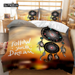 Unen&auml;op&uuml;&uuml;dja Tekikottide Komplekt Boho H&otilde;&otilde;guv Sulg Twin Tekikoti Komplekt Mandala Double Queen King Suurus Pol&uuml;ester Tepitud Kate EU single(135x200cm)